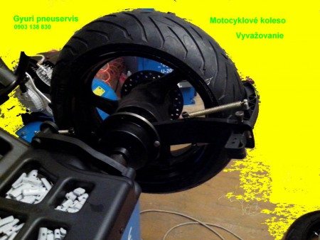 vyvažovanie motocyklového kolesa